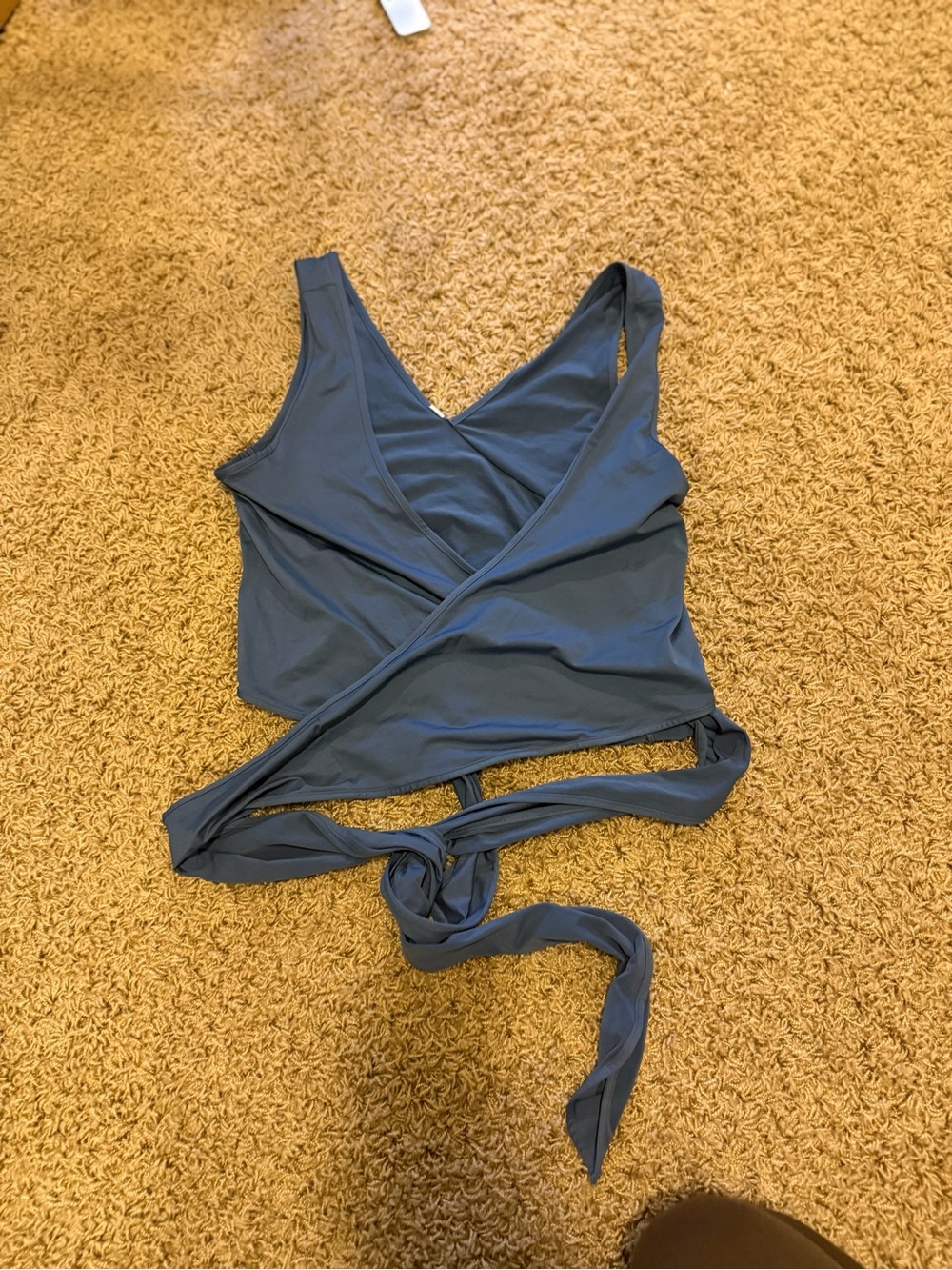 lululemon athletica Blue Wrap Tank Top